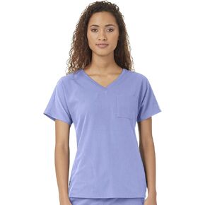 WonderWink Women's Dolman 3 Pocket Scrub Top, Navy, M