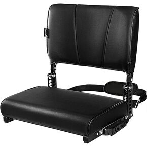 Stadium Seats with Back Support, Bleacher Chairs with Back and Cushion, Stadium Seats for Bleachers Curved Backrest,Padded Portable Folding Stadium Chair with Shoulder Strap for Sports Events