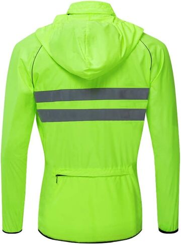 WOSAWE Packable Cycling Jacket Hooded Running Coat Lightweight Biking Windbreaker in Saudi Arabia