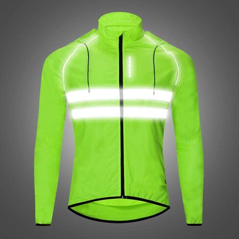WOSAWE Packable Cycling Jacket Hooded Running Coat Lightweight Biking Windbreaker in Saudi Arabia