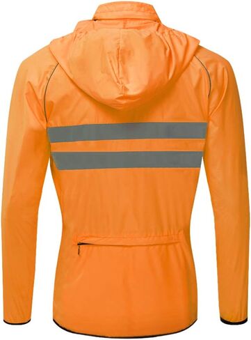 WOSAWE Packable Cycling Jacket Hooded Running Coat Lightweight Biking Windbreaker in Kuwait