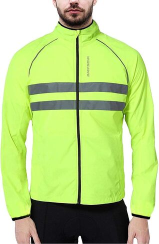 WOSAWE Packable Cycling Jacket Hooded Running Coat Lightweight Biking Windbreaker in Saudi Arabia