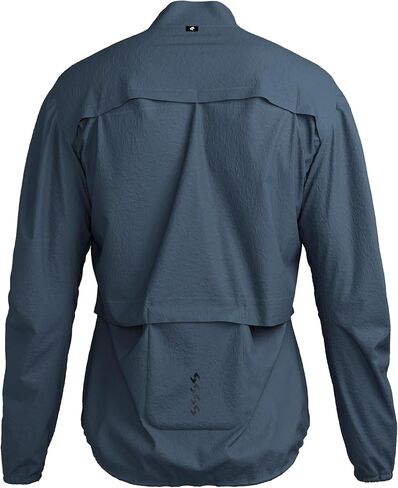 Men's Cycling Jacket Windbreaker Lightweight Packable Breathable Cycling Bike Jacket with Reflective Strips Hiking in Kuwait