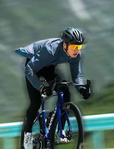 Men's Cycling Jacket Windbreaker Lightweight Packable Breathable Cycling Bike Jacket with Reflective Strips Hiking in Kuwait