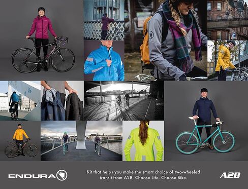 Endura Men's Urban Luminite Hi-Viz Commuter Cycling Waterproof Jacket in Saudi Arabia