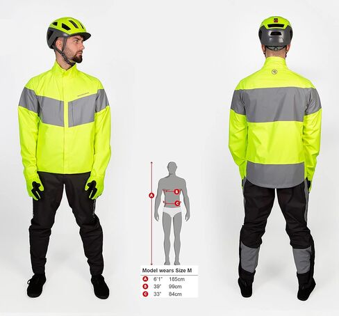 سترة Endura الرجالية Urban Luminite Hi-Viz Commuter لركوب الدراجات المقاومة للماء in Kuwait