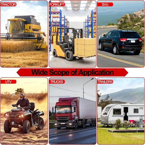 Bekith 2 حزمة وصلة سلسلة أمان 1/2 بوصة، وصلة توصيل وصلة اقتران مطرقة من سبائك الصلب G80، حد حمل العمل 12000 رطل، أحمر in Kuwait