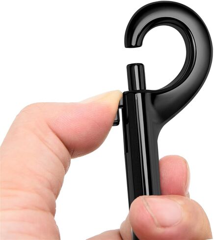 Double Ended Bolt Snaps Hooks Zinc Alloy Trigger Chain Metal Clips Key Holder for Linking Key Chain Dog Leash Collar PET Sling Feed (Black, 3.9 inch) in Saudi Arabia