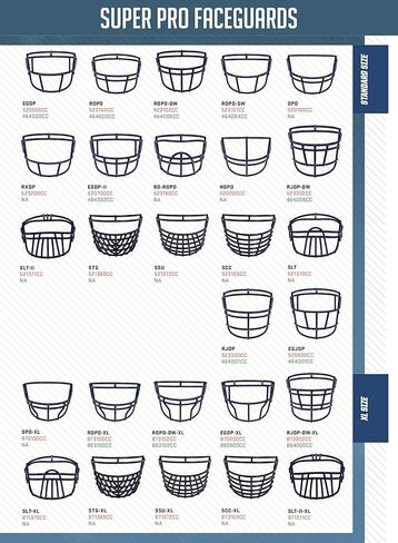 واقي الوجه Schutt ROPO-DW-XL (أسود، X-Large) in Kuwait