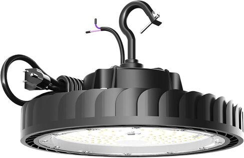LED High Bay Light 150W 22,500lm 0-10V Dimmable Eqv.600W MH/HPS,High Bay LED Lights 5000K,UFO Light for Shop Warehouse Factory in Saudi Arabia