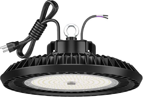 LED High Bay Light 150W 22,500lm 0-10V Dimmable Eqv.600W MH/HPS,High Bay LED Lights 5000K,UFO Light for Shop Warehouse Factory in Saudi Arabia