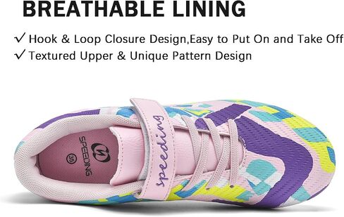 Boys Girls Soccer Cleats Professional Firm Ground/Artificial Ground Kids Outdoor Soccer Shoes Youth Athletic Training Sneakers in Saudi Arabia