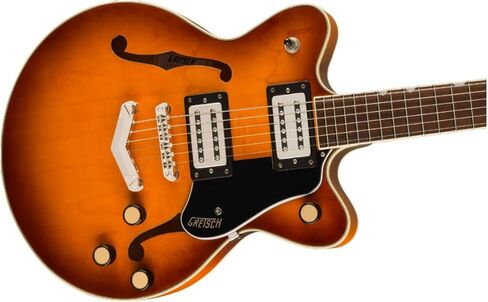 جيتار Gretsch G2655 Streamliner Center Block Jr ذو قطعتين من خشب القيقب مكون من 6 أوتار مع V-Stoptail، ولاقطات BT-3S وأدوات تحكم متعددة الاستخدامات (اليد اليمنى، Abbey Ale) in Kuwait