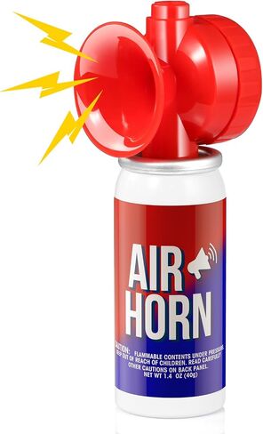 Air Horns for Safety 1.4oz Coast Guard Approved Boat Horn Marine Air Horns Loud,Camping Air Horns, Air Horn for Dogs, Airhorn for Bears,Fog horn Effective signal device (4 Pack, Red) in Saudi Arabia