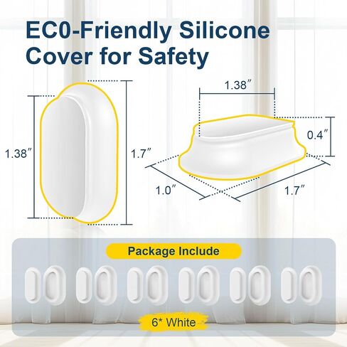Magnetic Remote Control Holder Self-Adhesive Wall Mount, 6 Pack Upgraded Silicone Organizer Storage Wall Holder for Home Office TV, Fan and Air Conditioner Remote Control in Saudi Arabia