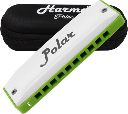 Polar Diatonic Melody Tuned Harmo Harmonica Key of LF - Special Tuning for Easy Melodies in Cross Harp, 2 Octaves Without Bends, Loud & Responsive with Smooth Edges - USA-Checked in Saudi Arabia