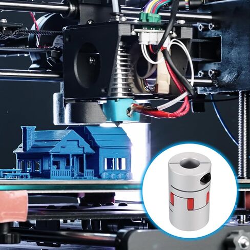 MECCANIXITY Aluminum Shaft Coupling 18mm to 18mm Flexible Spider Coupling L66mm x D40mm Coupler Jaw Spider Shaft Joint Connector for 3D Printers DIY Encoder CNC Router Milling Machine in Saudi Arabia