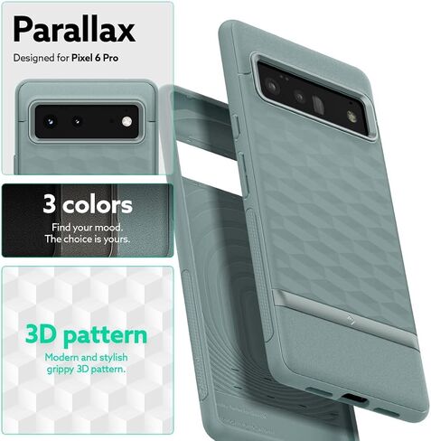 Caseology Parallax Protective Case Compatible with Google Pixel 6 Pro Case (2021) - Ash Gray in Saudi Arabia
