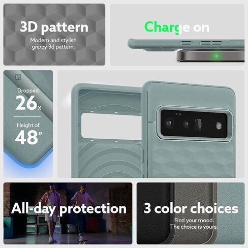 Caseology Parallax Protective Case Compatible with Google Pixel 6 Pro Case (2021) - Ash Gray in Saudi Arabia