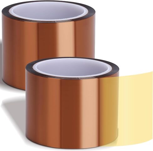 5 Rolls Sublimation Tape Heat Transfer Tape, 20mm × 50m (164ft) Heat Resistant Tape Sublimation Bulk, Brown Heat Transfer Tape for Sublimation Press Electronic Soldering Insulation, No Residue in Kuwait