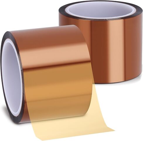 5 Rolls Sublimation Tape Heat Transfer Tape, 20mm × 50m (164ft) Heat Resistant Tape Sublimation Bulk, Brown Heat Transfer Tape for Sublimation Press Electronic Soldering Insulation, No Residue in Kuwait