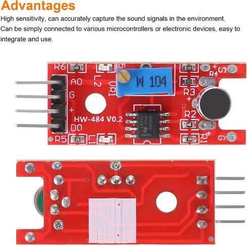 MECCANIXITY 2 Pcs Microphone Sound Sensor KY-038 Voice Detection Module Voice Sound Detection Sensor Module for Voice-Activated Switch in Saudi Arabia