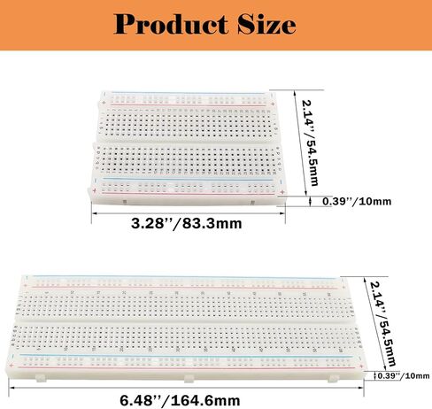 65 قطعة 4 قيم أسلاك توصيل مرنة للوحة التجارب مع 2 قطعة لوحة تجارب 830 نقطة ربط و2 قطعة لوحة تجارب 400 نقطة ربط in Kuwait