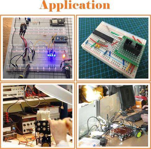 65 قطعة 4 قيم أسلاك توصيل مرنة للوحة التجارب مع 2 قطعة لوحة تجارب 830 نقطة ربط و2 قطعة لوحة تجارب 400 نقطة ربط in Kuwait