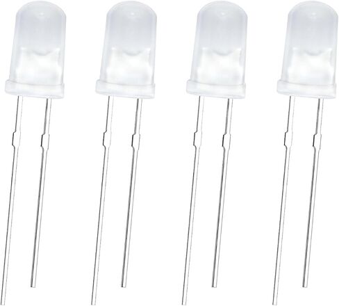 100 قطعة 5 مم منتشرة أضواء LED ديود تنبعث منها مجموعة متنوعة من الإضاءة أبيض دافئ (أبيض دافئ / 100 قطعة، 5 مم) in Kuwait