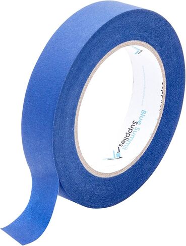 6 عبوات من شريط الرسامين الأزرق مقاس 0.94 بوصة، لاصق متوسط ​​يلتصق جيدًا ولكنه لا يترك أي بقايا خلفه، طول 60 ياردة، 6 لفات، إجمالي 360 ياردة in Kuwait