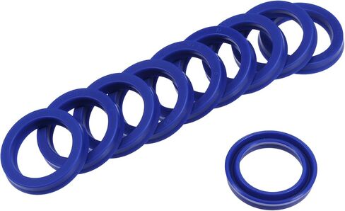 YOKIVE 10 Pcs UN Radial Shaft Seals, Industry PU Oil Seals for Hydraulic Cylinders (Blue, 22-mm ID x 30-mm OD 5-mm Width) in Saudi Arabia