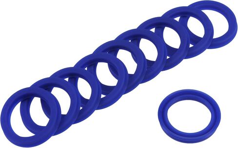 YOKIVE 10 Pcs UN Radial Shaft Seals, Industry PU Oil Seals for Hydraulic Cylinders (Blue, 22-mm ID x 30-mm OD 5-mm Width) in Saudi Arabia