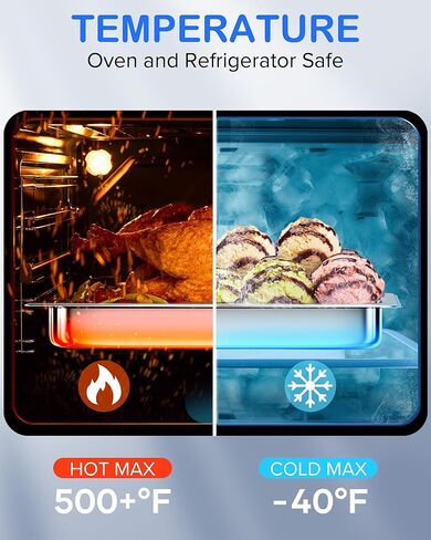 WantJoin مقالي طاولة بخار بحجم 1/3 مع غطاء، 6 عبوات من مقالي طاولة بخار للمطاعم بعمق 4 بوصة، مقلاة فندقية مصنوعة من الفولاذ المقاوم للصدأ مقاس 201 in Kuwait