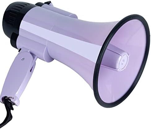 Portable Megaphone Speaker Siren PA Bullhorn - Compact and Battery Operated with 20 Watt Power, 3 Modes and Foldable Handle for Trainers, Soccer, Baseball, Coaches, and Teachers in Saudi Arabia