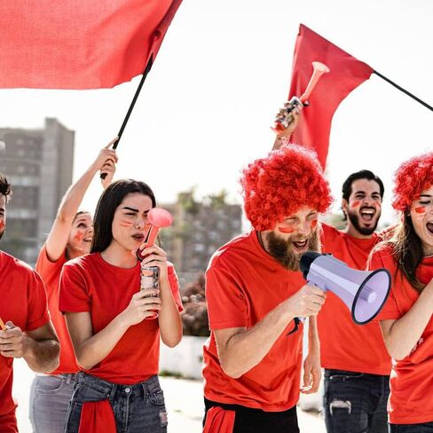 Portable Megaphone Speaker Siren PA Bullhorn - Compact and Battery Operated with 20 Watt Power, 3 Modes and Foldable Handle for Trainers, Soccer, Baseball, Coaches, and Teachers in Saudi Arabia