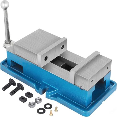 VEVOR 5" Super-Lock Vise For NC/CNC Machines Bench Clamp Vise High Precision, Vise Clamp Vice CNC Vise Lockdown Vise Drilling 125mm Width CNC 24KN in Saudi Arabia