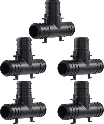 SharkBite 1/2 Inch Poly Crimp Tee, Pack of 25, PEX Pipe, PE-RT, UP362 in Saudi Arabia