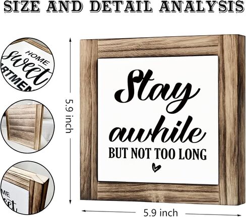 Find Your Tribe Love Them Hard Sign, Rustic Wooden Plaques Sign 5.9×5.9 inches, Farmhouse Home Decor for Shelf, Gallery Decor, Desk Decor Art, Shelf Decor, Family Room Decor, Friendship Gift in Saudi Arabia