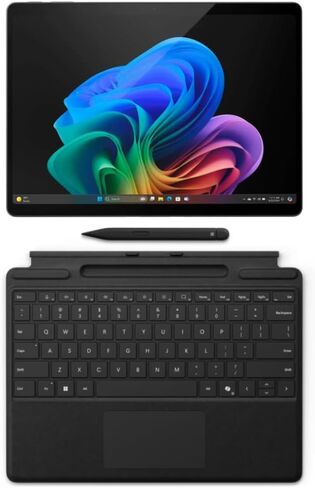 Microsoft Surface Pro 11 Bundle, 2-in-1 Tablet with Pro Keyboard and Slim Pen, Copilot+ PC, 13" Touchscreen OLED Display, Snapdragon X Elite (12 Core), 16GB RAM, 512GB SSD, Windows 11 Pro, Black in Saudi Arabia