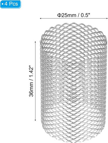 PATIKIL 4 Pcs 25mm OD Strainer Mesh, 36mm H Screen Y Shaped Strainer Filter Valve Mesh Screen 304 Stainless Steel Strainer Mesh for Debris Pump Water Oil Separation in Kuwait