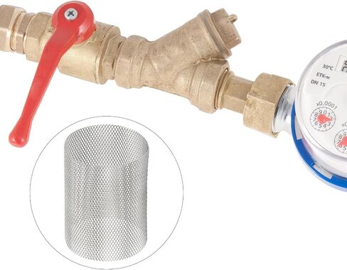 PATIKIL 4 Pcs 25mm OD Strainer Mesh, 36mm H Screen Y Shaped Strainer Filter Valve Mesh Screen 304 Stainless Steel Strainer Mesh for Debris Pump Water Oil Separation in Kuwait