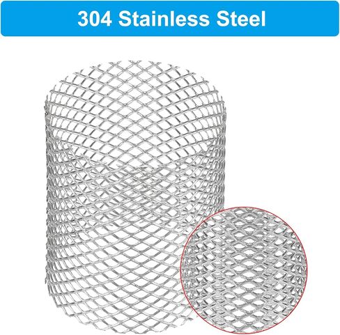 PATIKIL 4 Pcs 25mm OD Strainer Mesh, 36mm H Screen Y Shaped Strainer Filter Valve Mesh Screen 304 Stainless Steel Strainer Mesh for Debris Pump Water Oil Separation in Kuwait