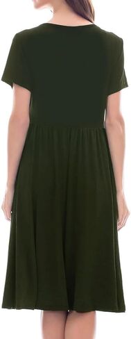 Smallshow Women's Short Sleeve Patchwork Nursing Dresses for Breastfeeding in Kuwait