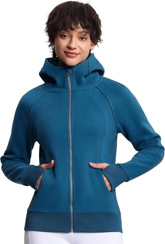 THE GYM PEOPLE Women's Zip Up Hoodies Fleece Workout Jackets Sweatshirts with Pockets Thumb Hole in Saudi Arabia