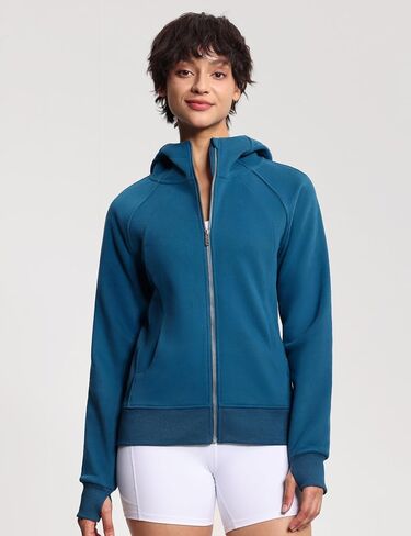 THE GYM PEOPLE Women's Zip Up Hoodies Fleece Workout Jackets Sweatshirts with Pockets Thumb Hole in Saudi Arabia