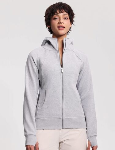 THE GYM PEOPLE Women's Zip Up Hoodies Fleece Workout Jackets Sweatshirts with Pockets Thumb Hole in Saudi Arabia