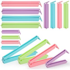 12 pcs Food Bag Sealer Sticks, 3 Size Chip Clips Bag Sealing Clips, Food Storage Sealer Stick