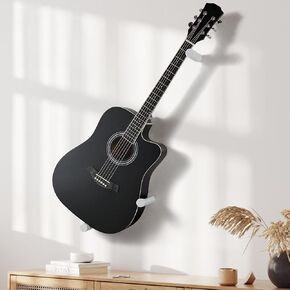 Hidden Horizontal Guitar Wall Mount for Acoustic Electric Bass Banjo (Brown)