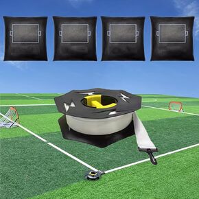 230 ft L Soccer Field Marking Tape, Beach Volleyball Court Marker Lines with Anchors,a Cord Reel and Four Sandbags, Portable Frisbee Court Marking Kit, Badminton Boundary Lines for Outdoor