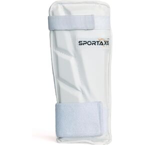 SPORTAXIS Cricket Arm Guard - Dual Strap, Soft Inside Foam, Maximum Protection - White, Essential Cricket Gear for Confident and Stylish Play – Useful for Long Practice & Playing Sessions